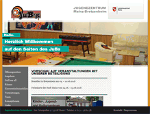 Tablet Screenshot of jugendzentrum-bretzenheim.de
